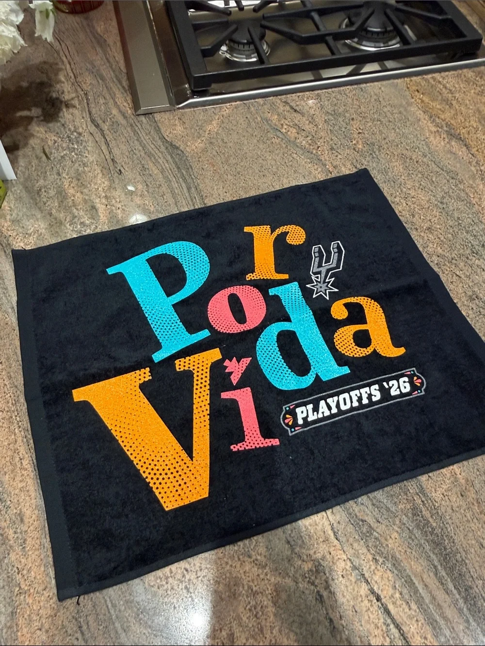 San Antonio Spurs “Por Vida” Playoffs 2026 Towel